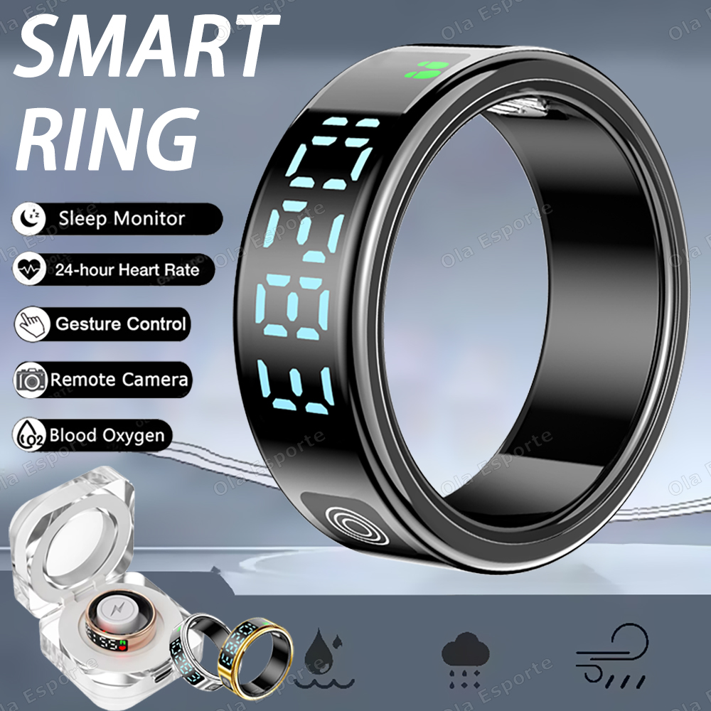 Health Monitors - Inteligentny pierścień SR08 z etui ładującym