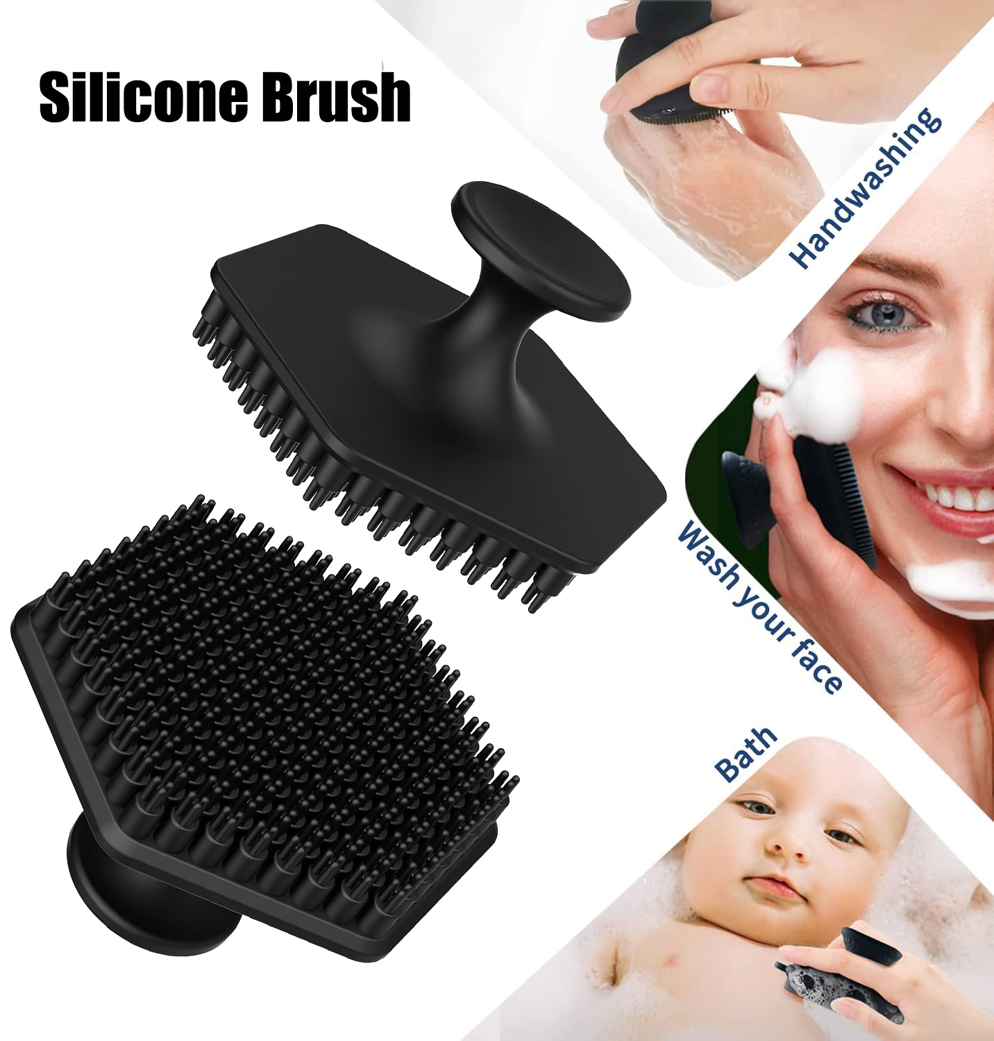 Silicone Face Scrubber Electric - Silikonowa szczoteczka do mycia twarzy dla