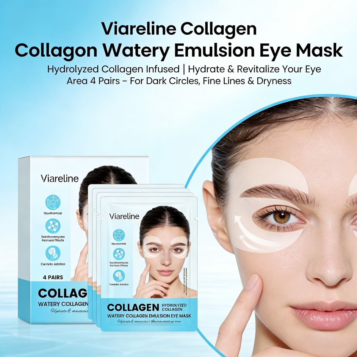 Collagen Under Eye Patches - Kolagenowe płatki pod oczy redukują drobne
