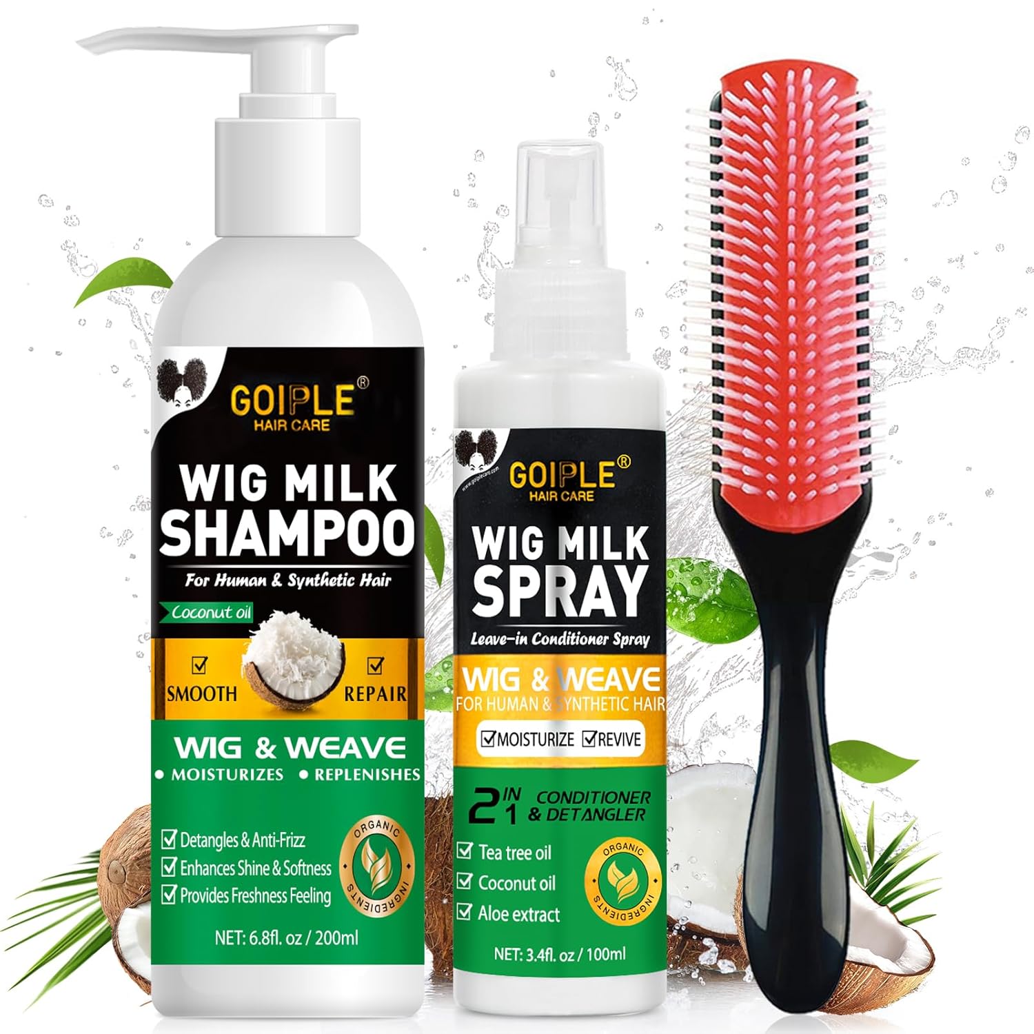 Hair Care - Zestaw do pielęgnacji peruk GOIPLE 3