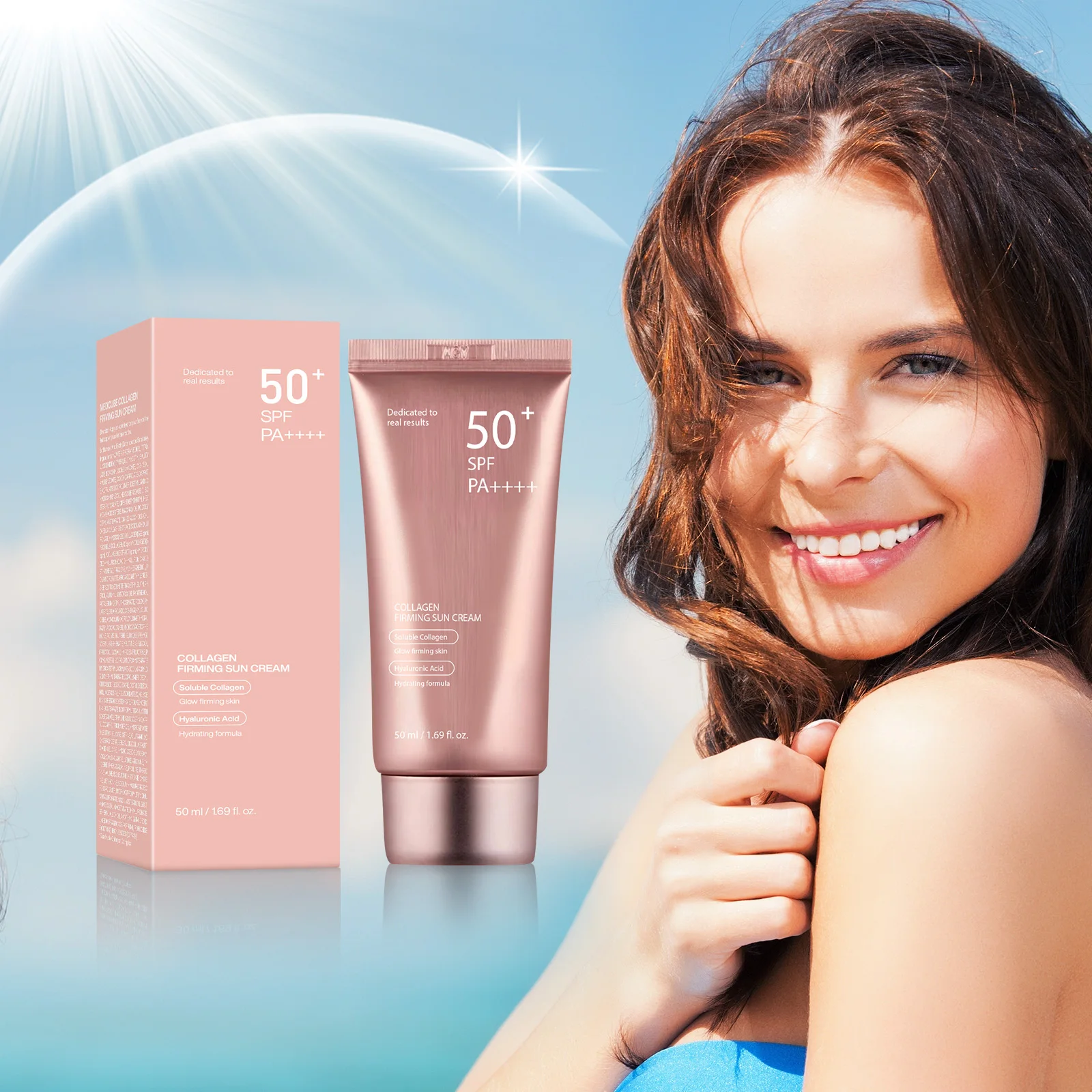 Spf 50 Waterproof Sunscreen - Krem przeciwsłoneczny SPF50 PA+++ Wodoodporny, lekki,