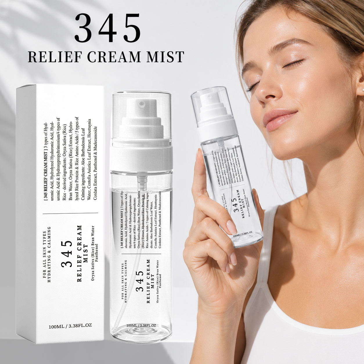 Hyaluronic Acid Facial Serum - 345 Krem w sprayu Relief Cream