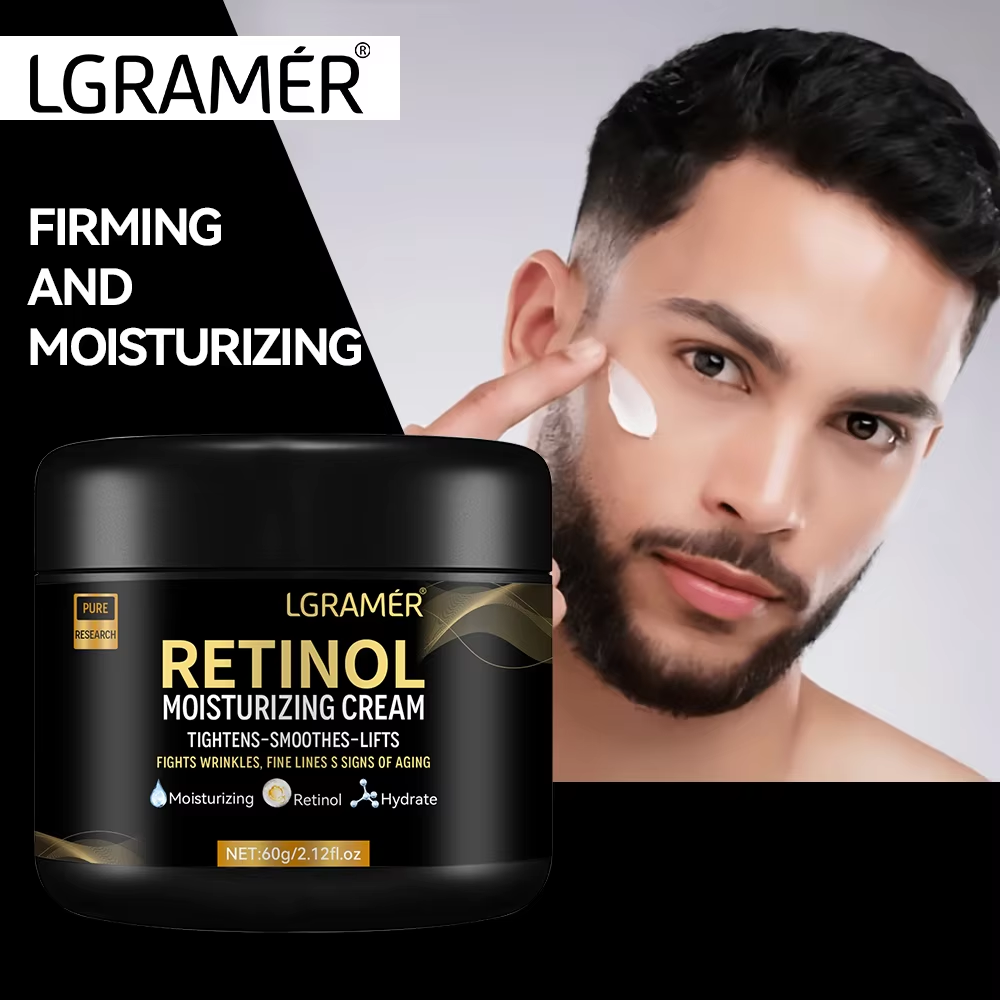 Retinol Anti Wrinkle Cream - Męski krem nawilżający do twarzy z