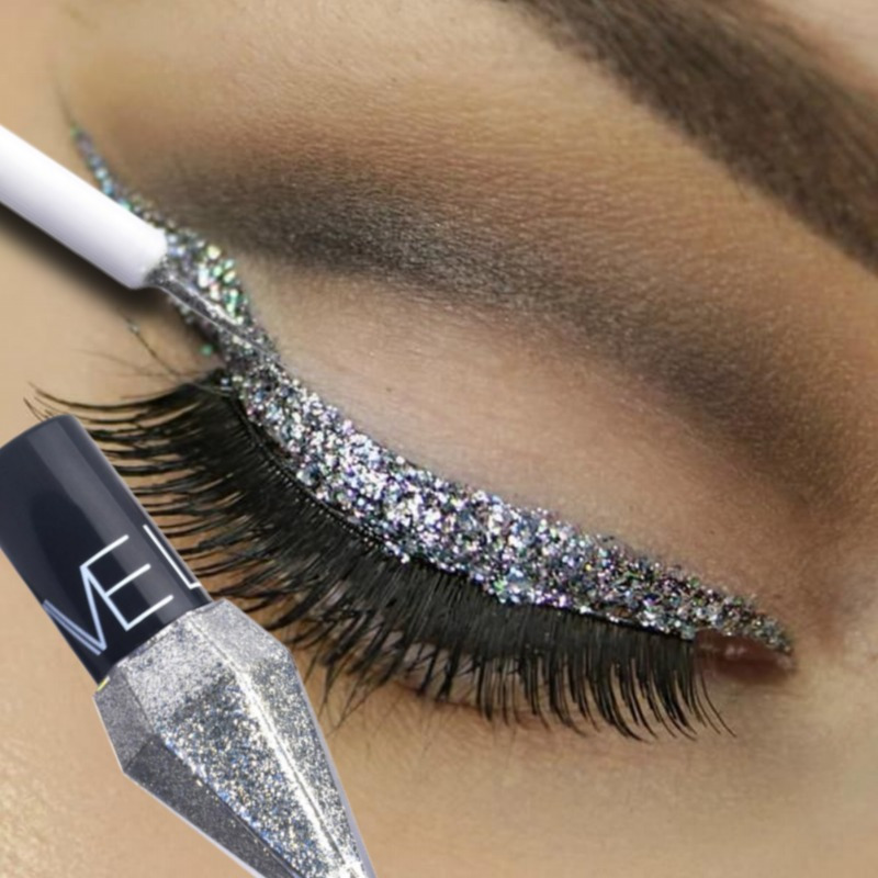 Waterproof Liquid Eyeliner Pen - Perłowy brokatowy diamentowy eyeliner w płynie