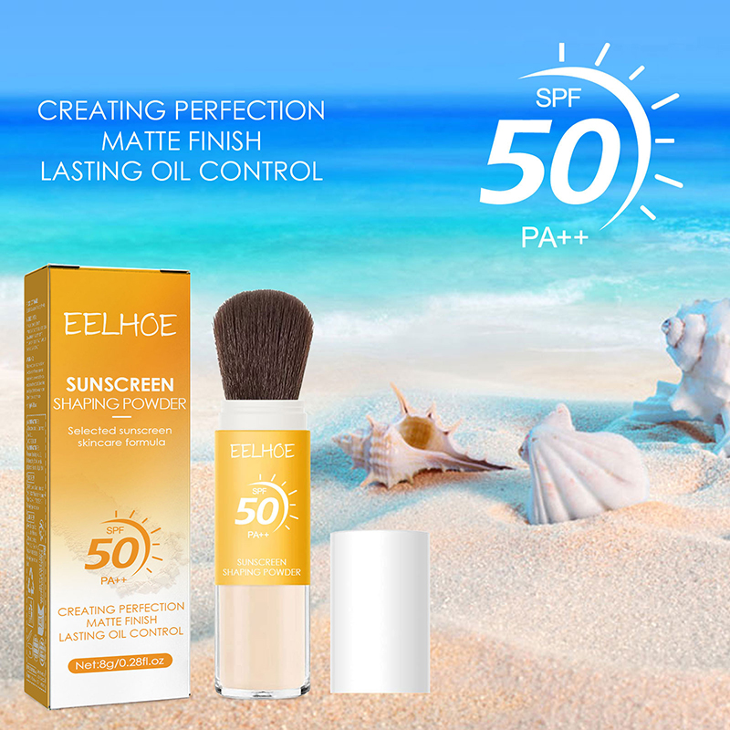 Spf 50 Waterproof Sunscreen - SPF50 Filtr przeciwsłoneczny Ustawianie sypkiego proszku