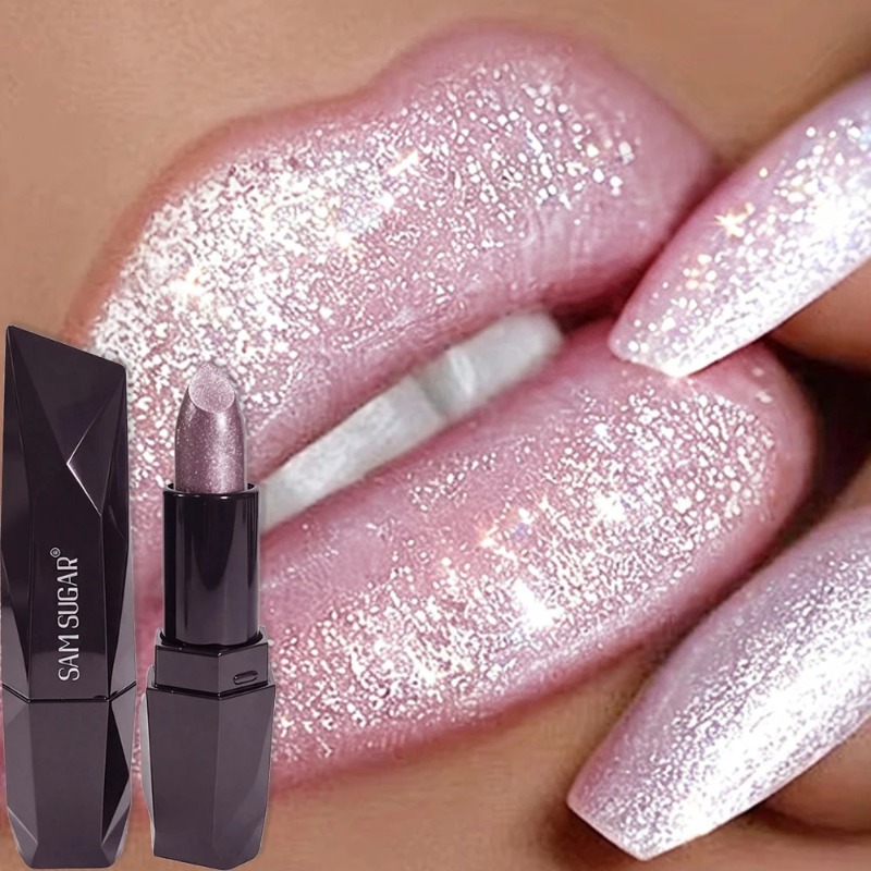 Matte Velvet Lip Tint Long Lasting - 6 kolorów perłowo-różowej metalicznej błyszczącej aksamitnej
