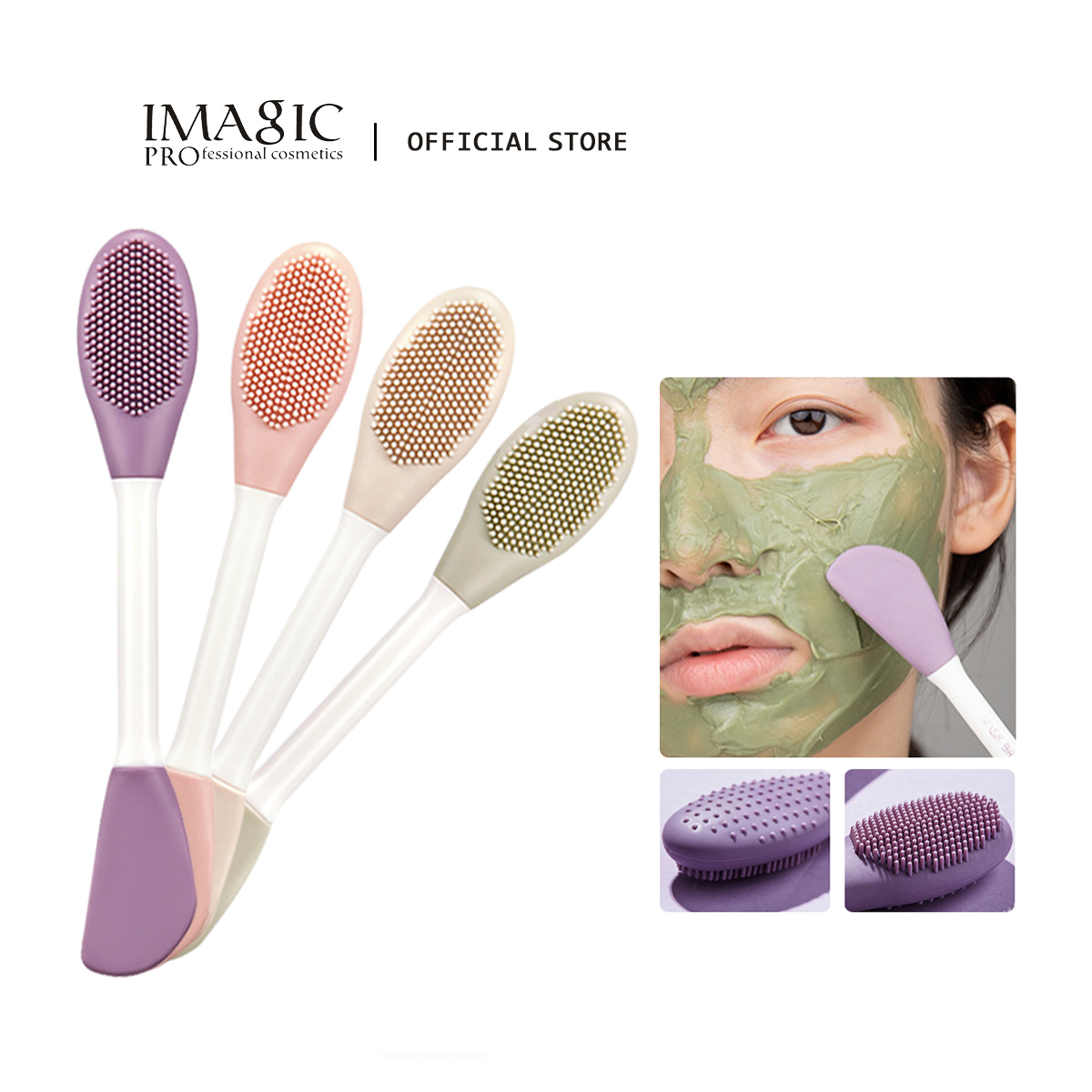 Silicone Face Scrubber Electric - IMAGIC Silikonowy pędzel do czyszczenia twarzy