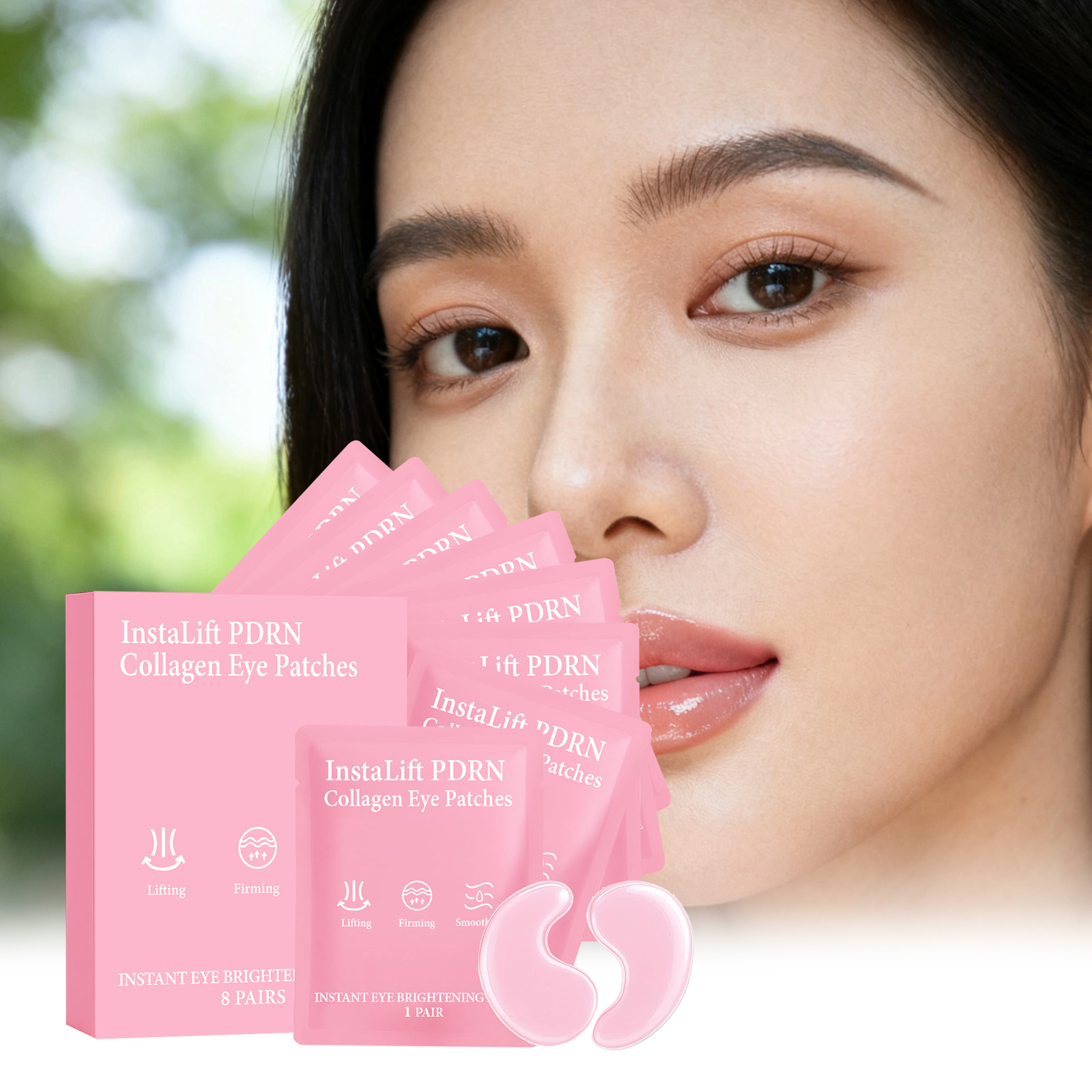 Collagen Under Eye Patches - Instalift PDRN Kolagenowe Plastry pod Oczy