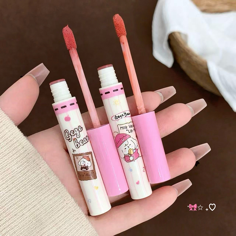 Zestaw Gege Bear 6 szt. aksami – Matte Velvet Lip Tint Long Lasting recenzja i cena