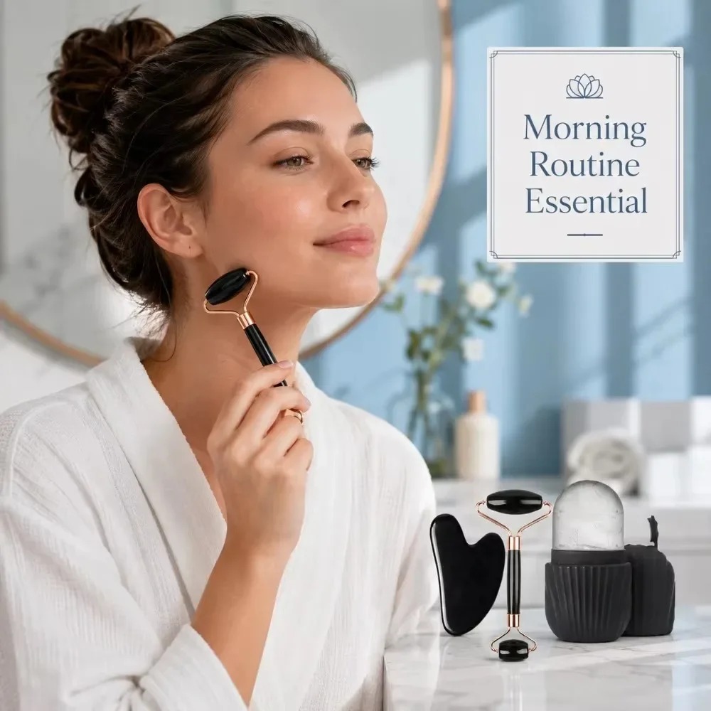 4/1 szt. Zestaw do masażu twar – Face Ice Roller Puffiness recenzja i cena