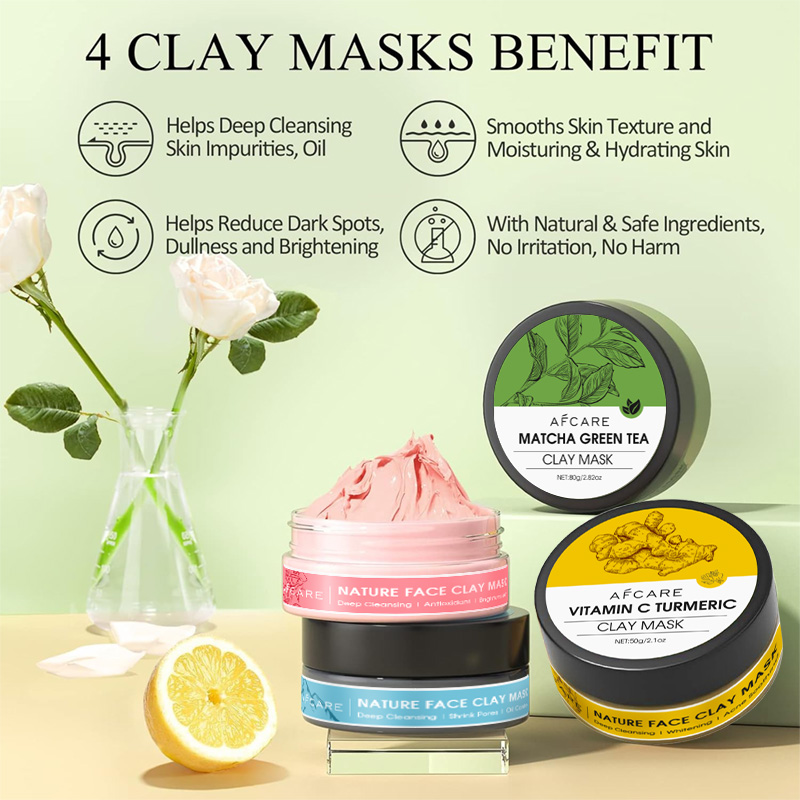 4-częściowy zestaw glinianych  – Green Tea Cleansing Clay Mask recenzja i cena