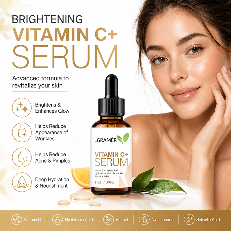 Serum do twarzy z witaminą C+  – Hyaluronic Acid Facial Serum recenzja i cena