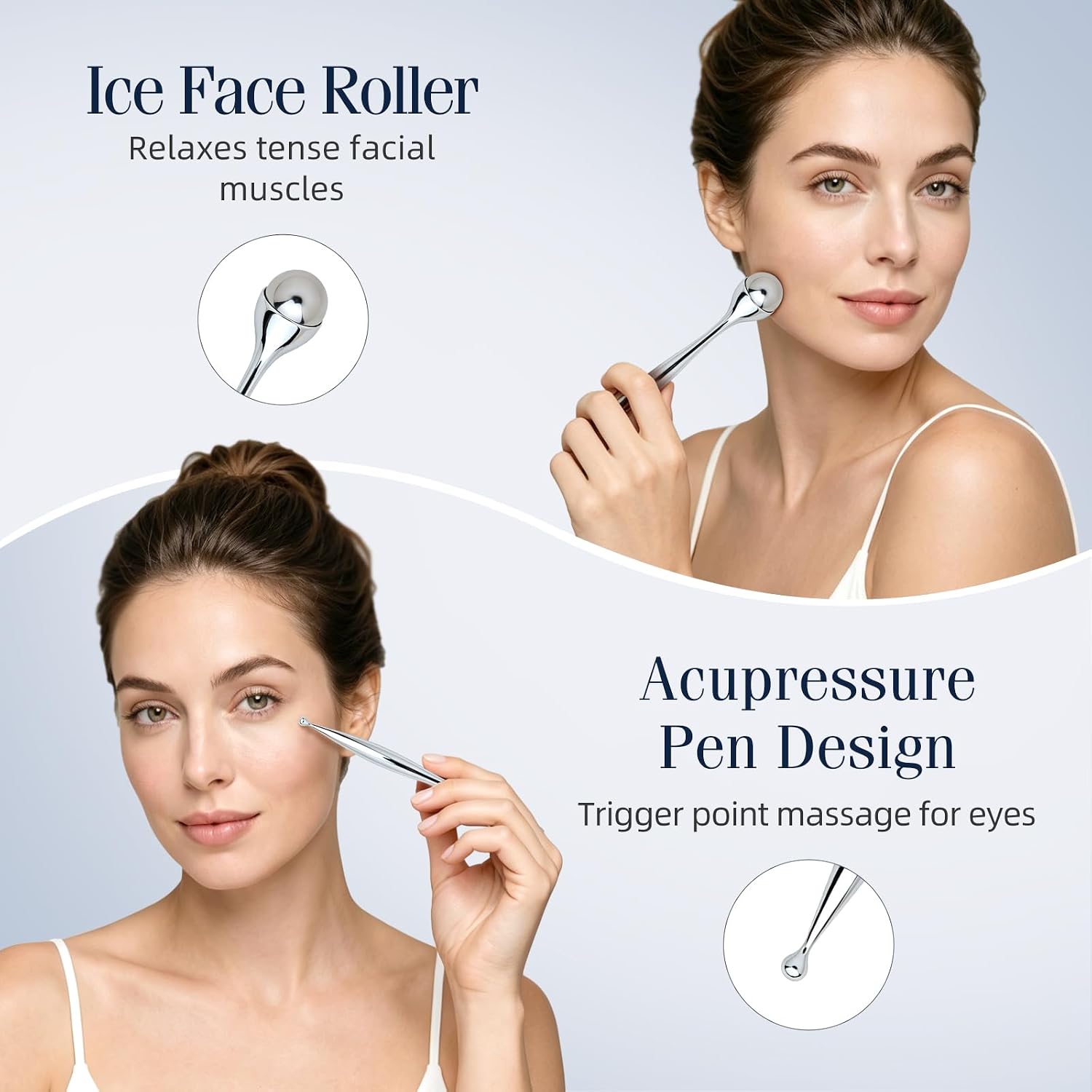 Metalowy roller do masażu twar – Face Ice Roller Puffiness recenzja i cena