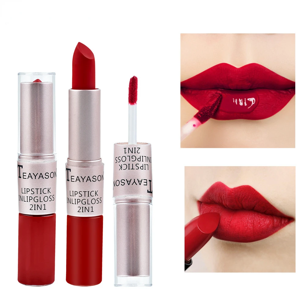 1PC Różowa pomadka do ust Seks – Matte Velvet Lip Tint Long Lasting recenzja i cena