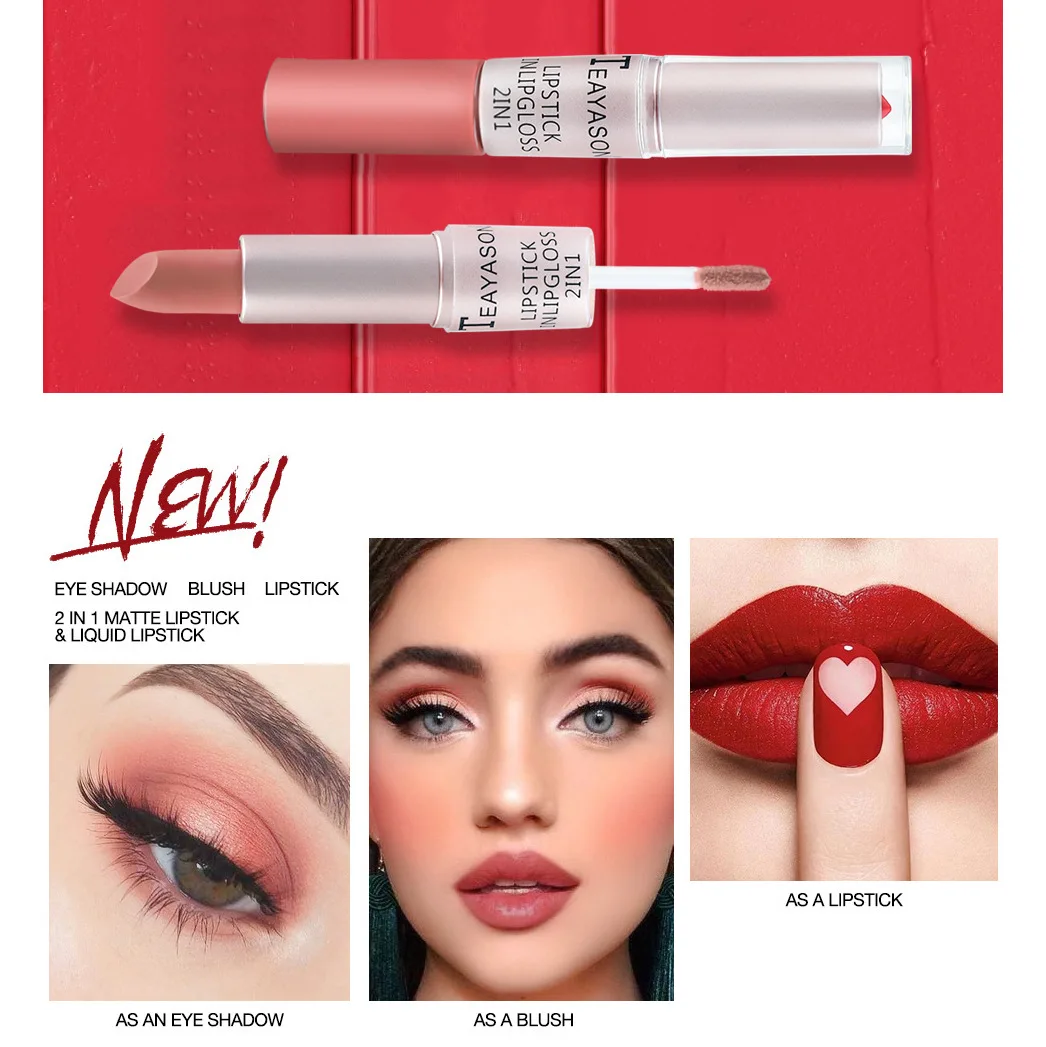 1PC Różowa pomadka do ust Seks – Matte Velvet Lip Tint Long Lasting recenzja i cena
