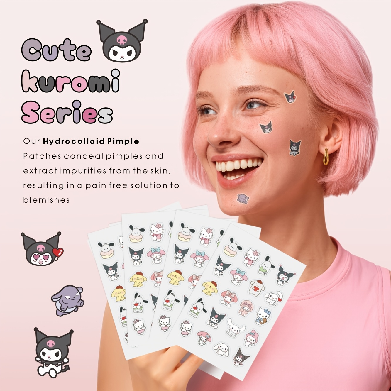 20/80 szt. Sanrio Hello Kitty  – Hydrocolloid Pimple Patch recenzja i cena