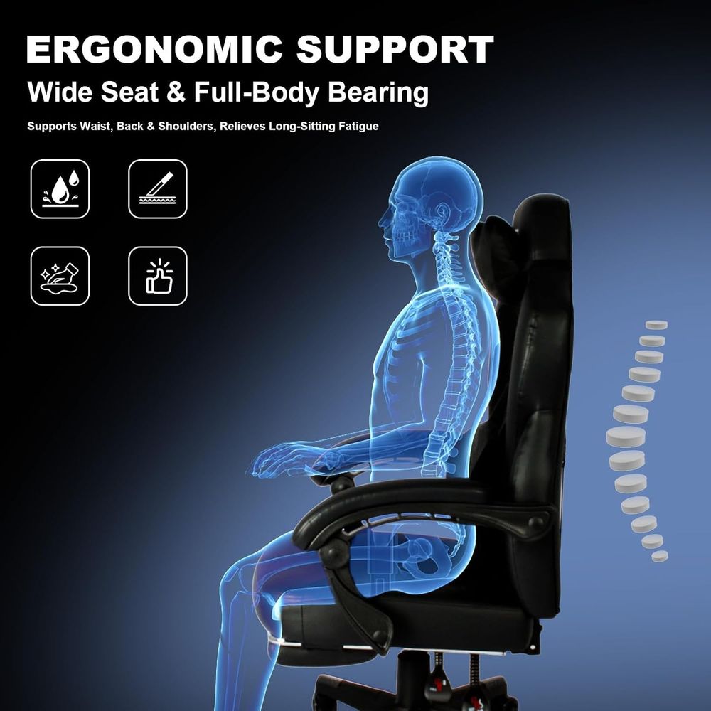 Krzesło Gamingowe PRO, Ergonom – Massage recenzja i cena