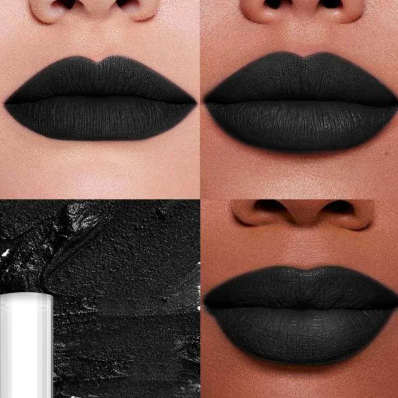 Punkowa Matowa Czarna Pomadka  – Matte Velvet Lip Tint Long Lasting recenzja i cena
